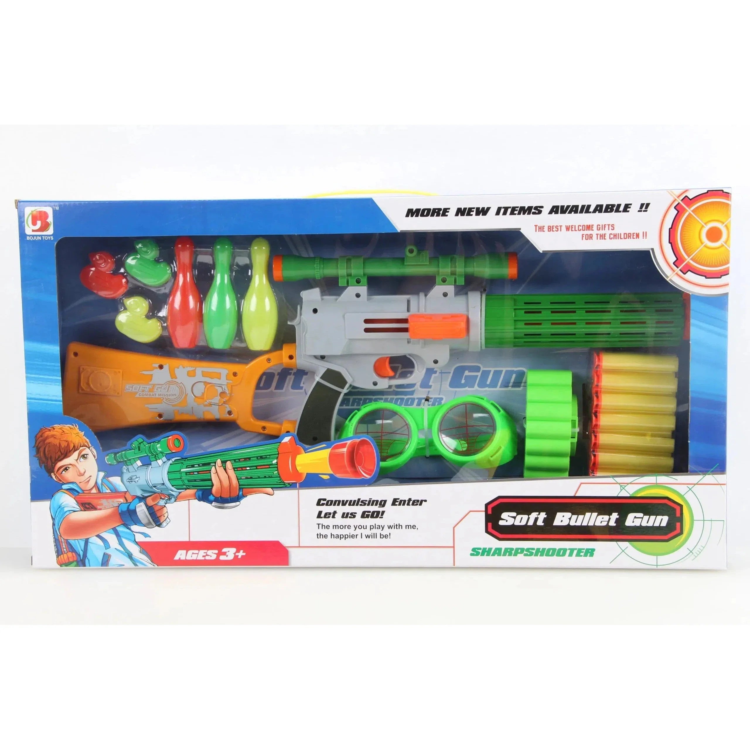 Soft Bullet Sharp Shooter Gun With 6X Targetting Set-580C