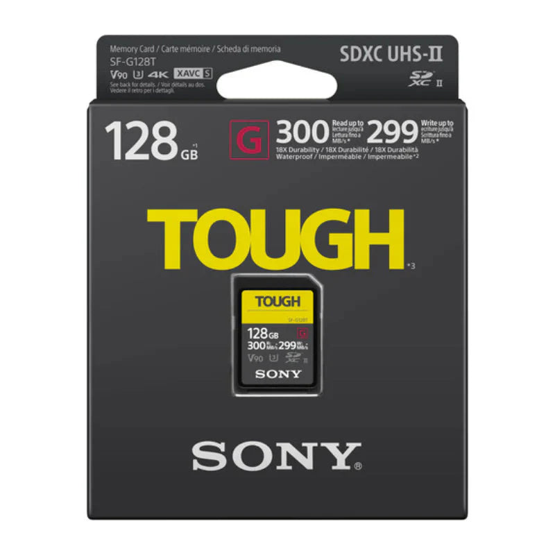 Sony SF-G128T/T1 128GB TOUGH Series UHS-II SDXC Memory Card