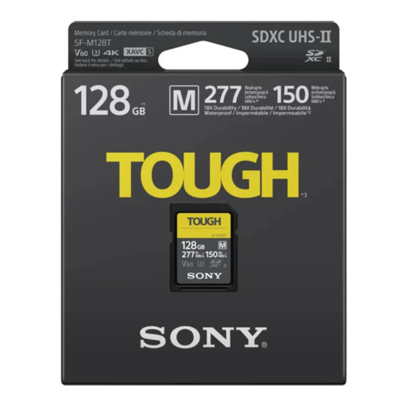Sony SF-M128T/T1 128GB SF-M TOUGH Series UHS-II SDXC Memory Card