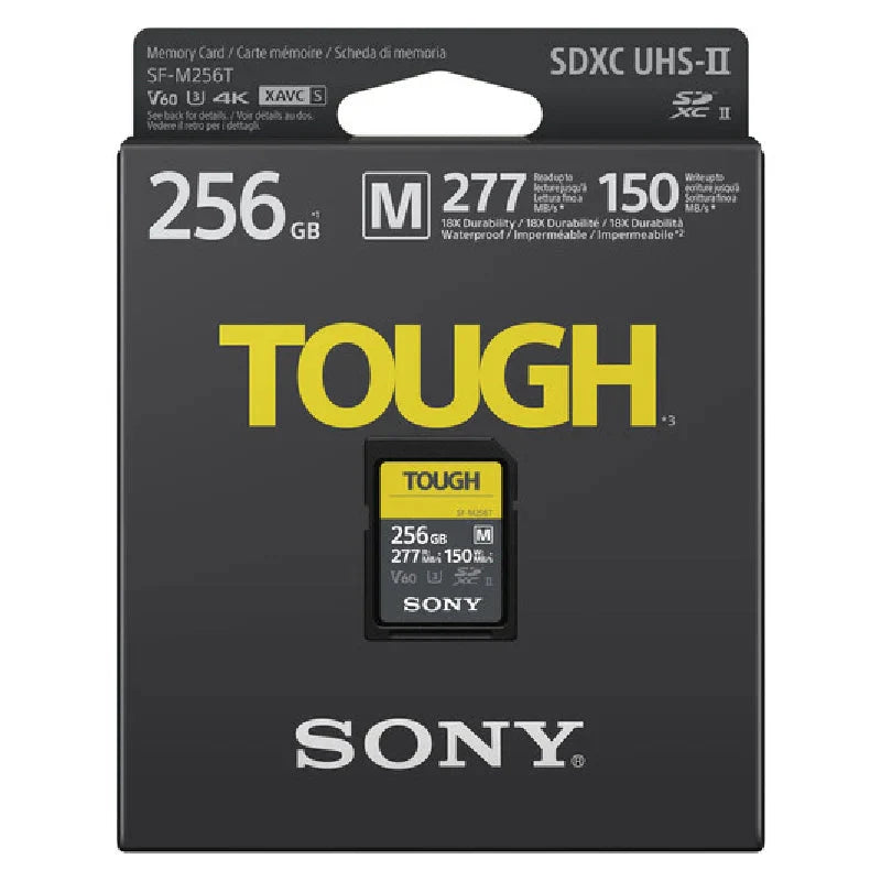 Sony SF-M256/T2 256GB TOUGH Series UHS-II SDXC Memory Card