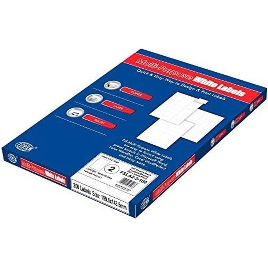 Sorex A4 Size Label - Pack Of 100 Sheets (210X297Mm)