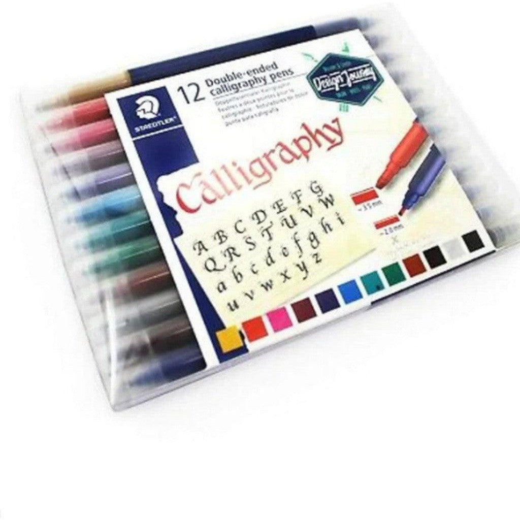 Staedtler 12 Double Ended Calligraphy Pens