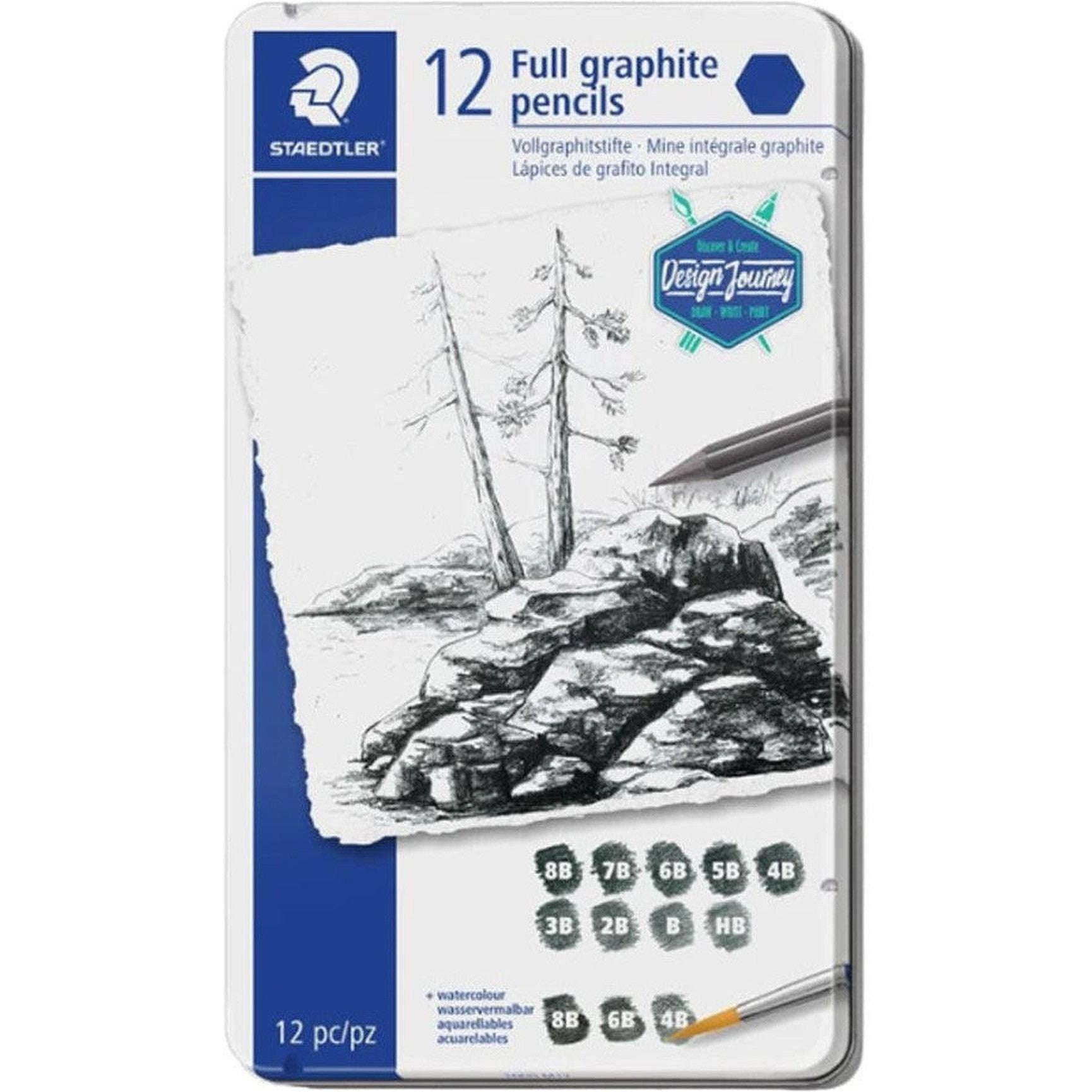 Staedtler 12 Full Graphite Pencils