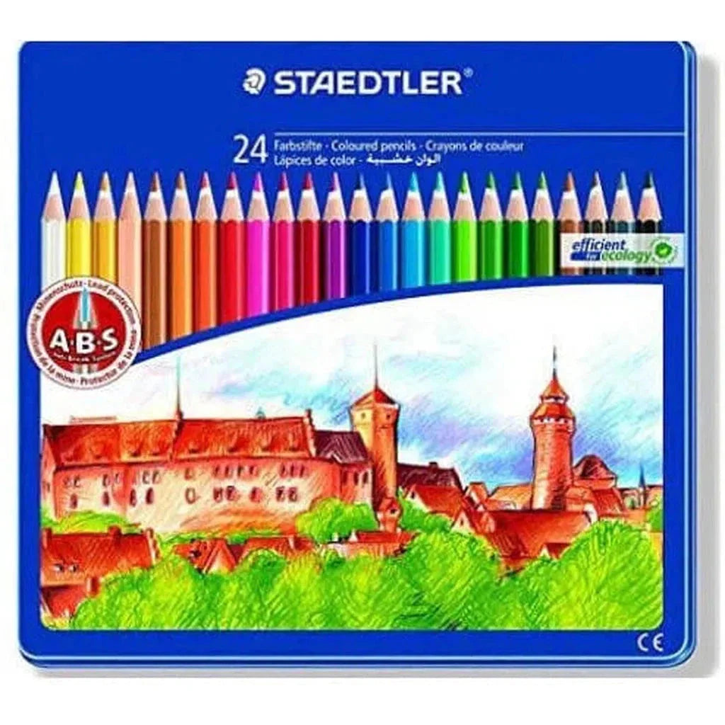 Staedtler 145 Assorted Colored Pencils In Wooden - Set Of 24
