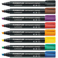 Staedtler 350-3 Chisel Tip Permanent Marker - Pack Of 10