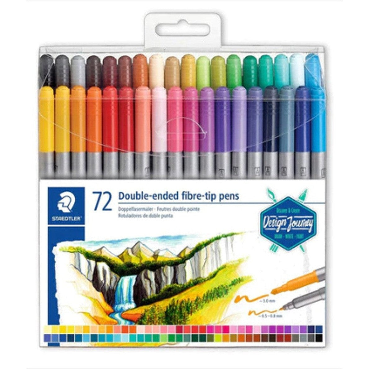 Staedtler 72 Double Ended Fibre-Tip Pens
