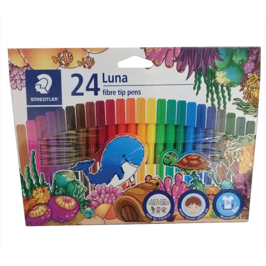 Staedtler Fibre Tip Pens 24 Colored Pens