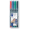 Staedtler Lumocolor Permanant Marker 4Pc Set
