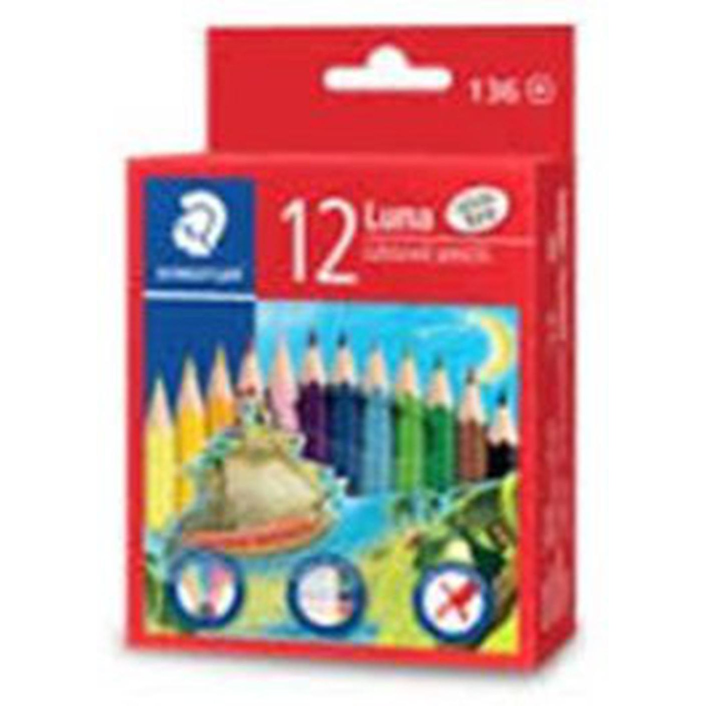 Staedtler Luna Colored Pencils 12 Colour 136-01-Lc12