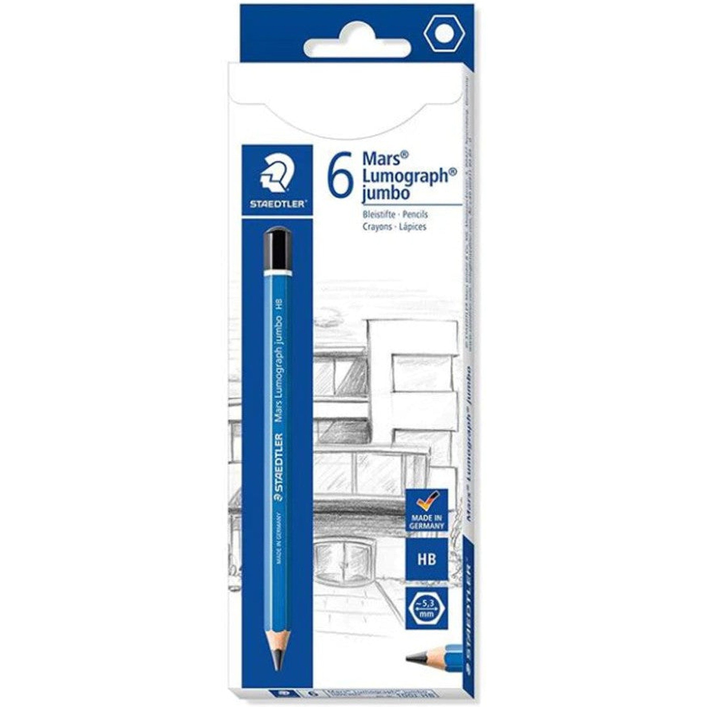 Staedtler - Mars Lumograph Pencil Pack Of 6 Pieces