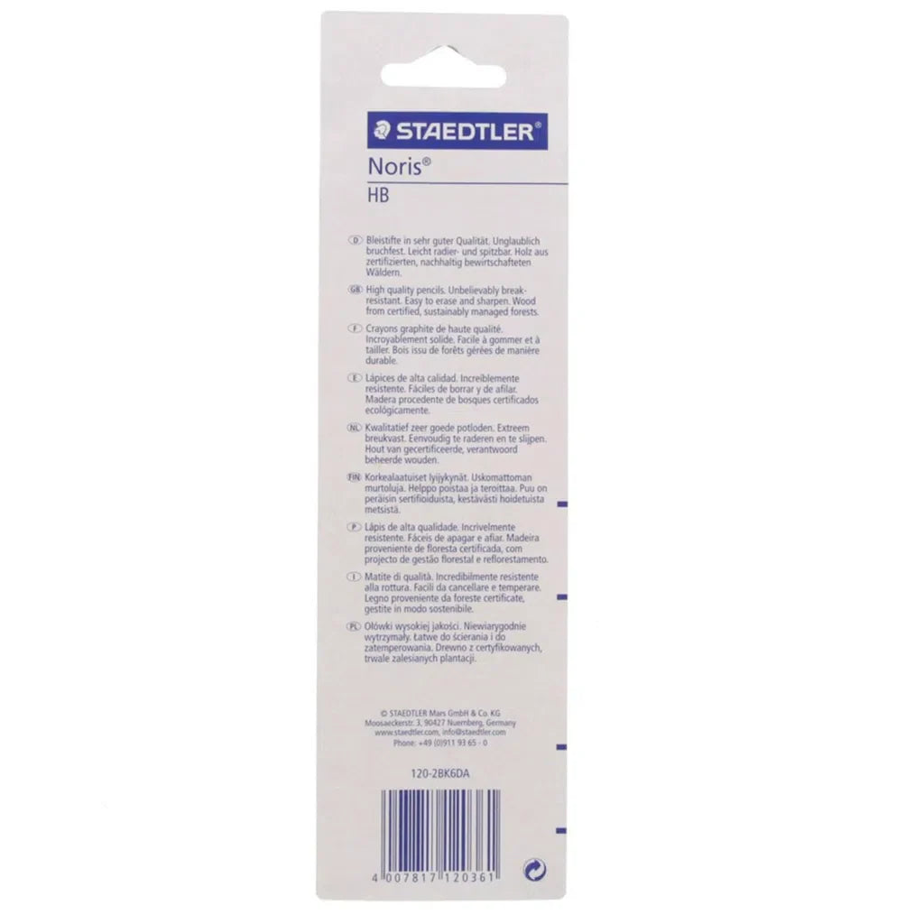 Staedtler Noris HB Pencil HBST120-2BK6DA 6Piece