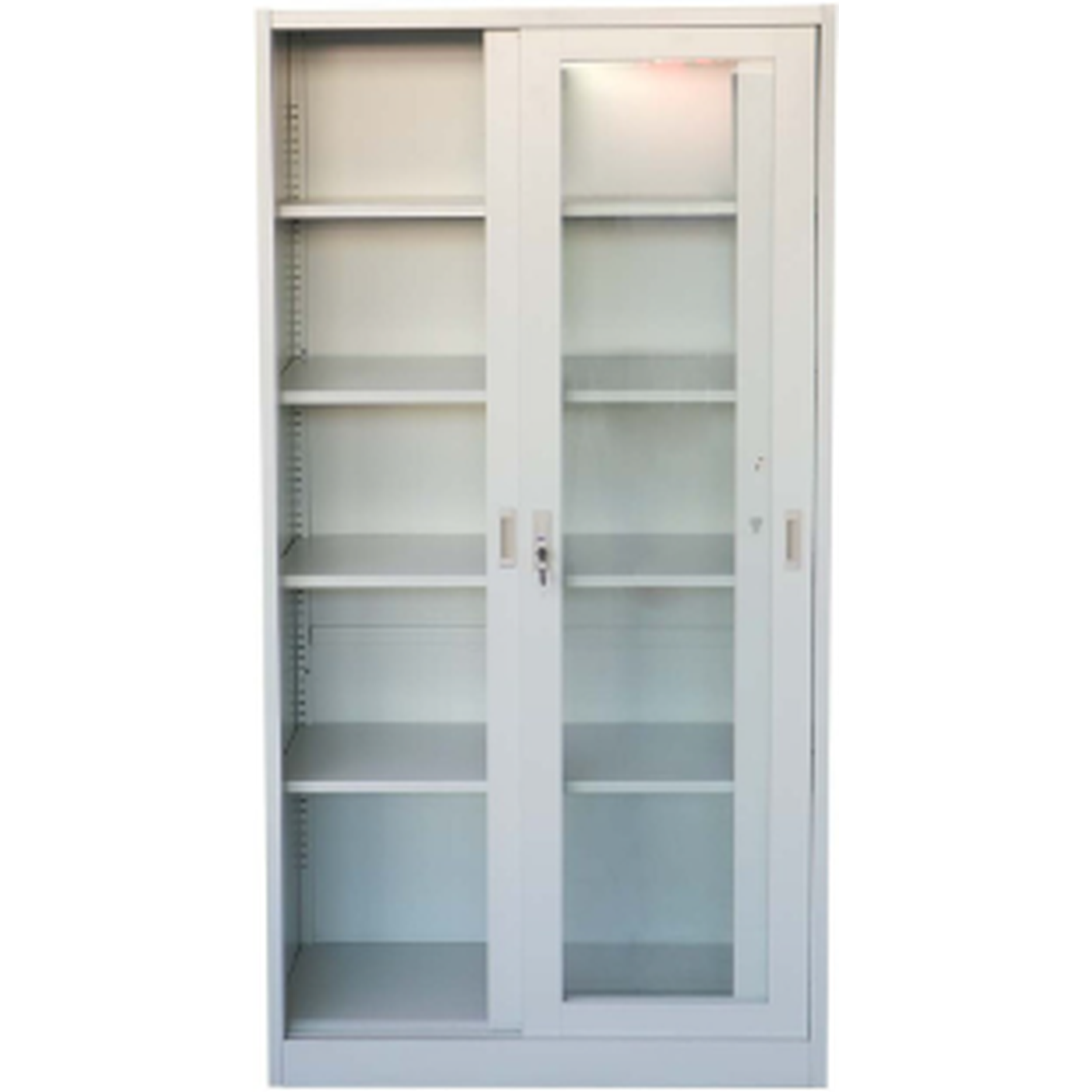 Steel File Cabinet / Locker With Sliding Glass Door