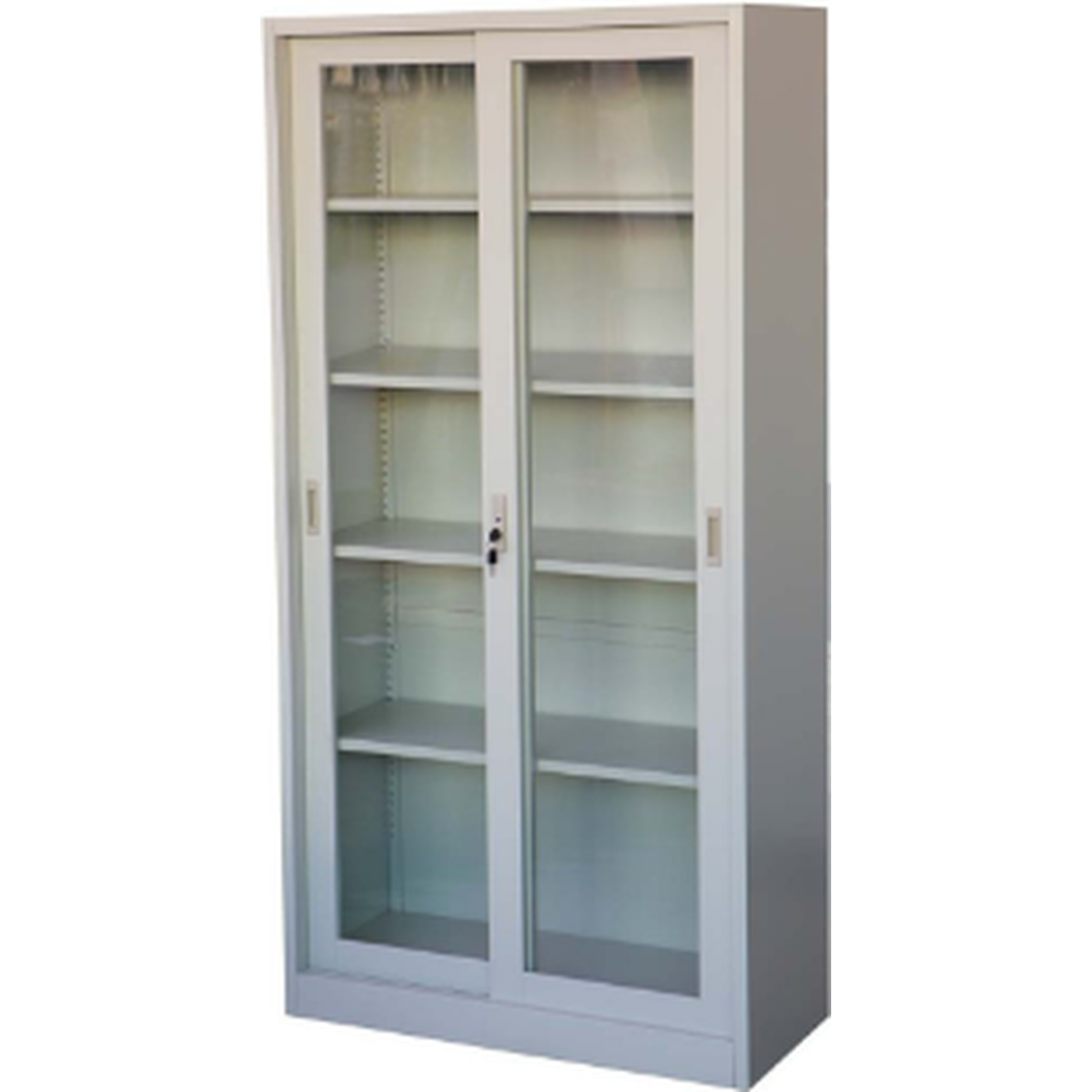 Steel File Cabinet / Locker With Sliding Glass Door