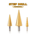 Step Drill Bit / Unibit set - 3 pcs