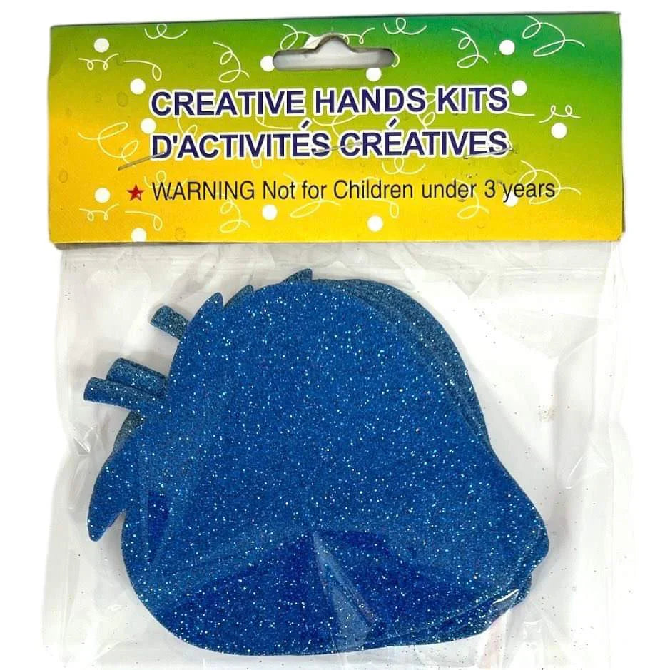 Strawberry Sticky Glitter Foam 4 Pack Blue Color