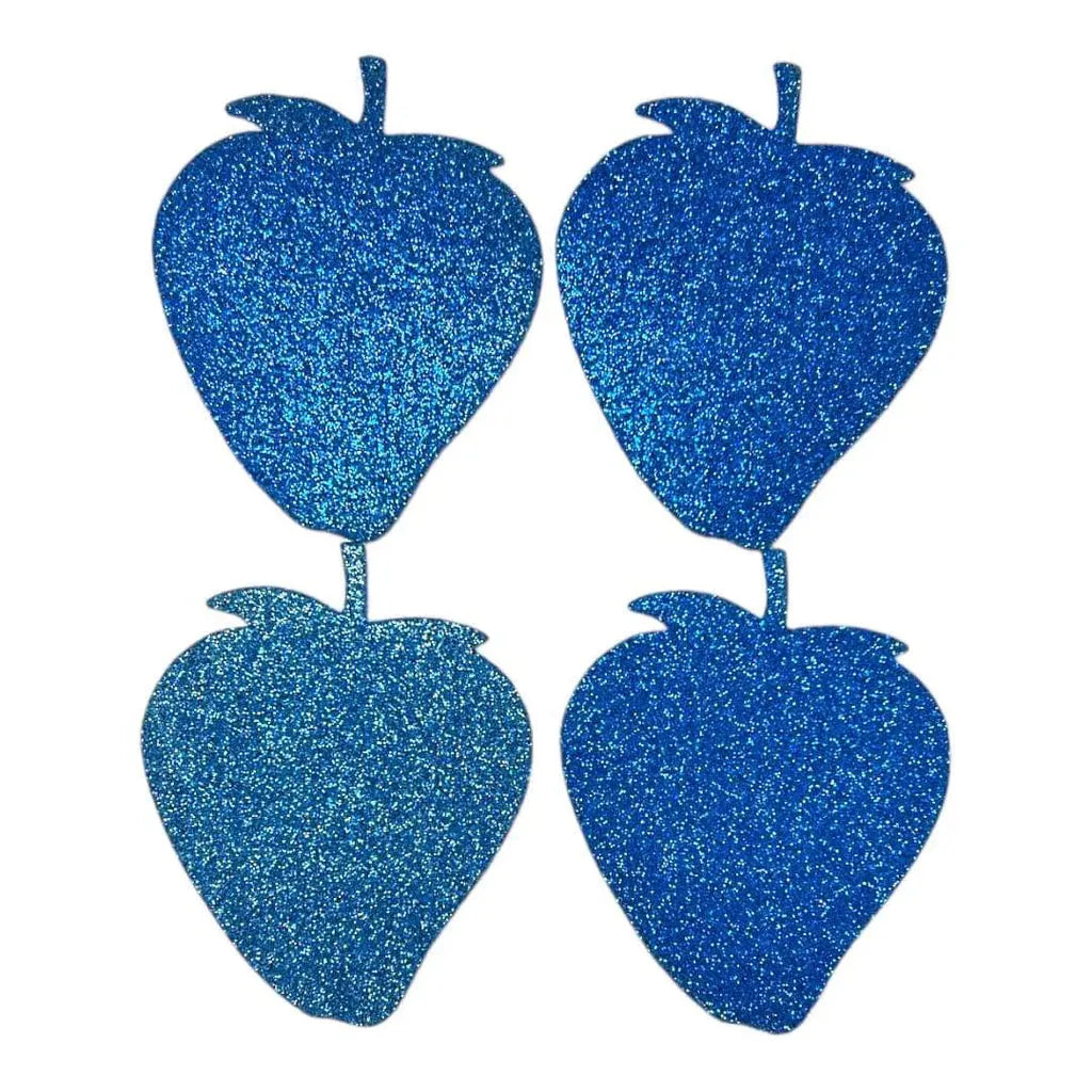 Strawberry Sticky Glitter Foam 4 Pack Blue Color