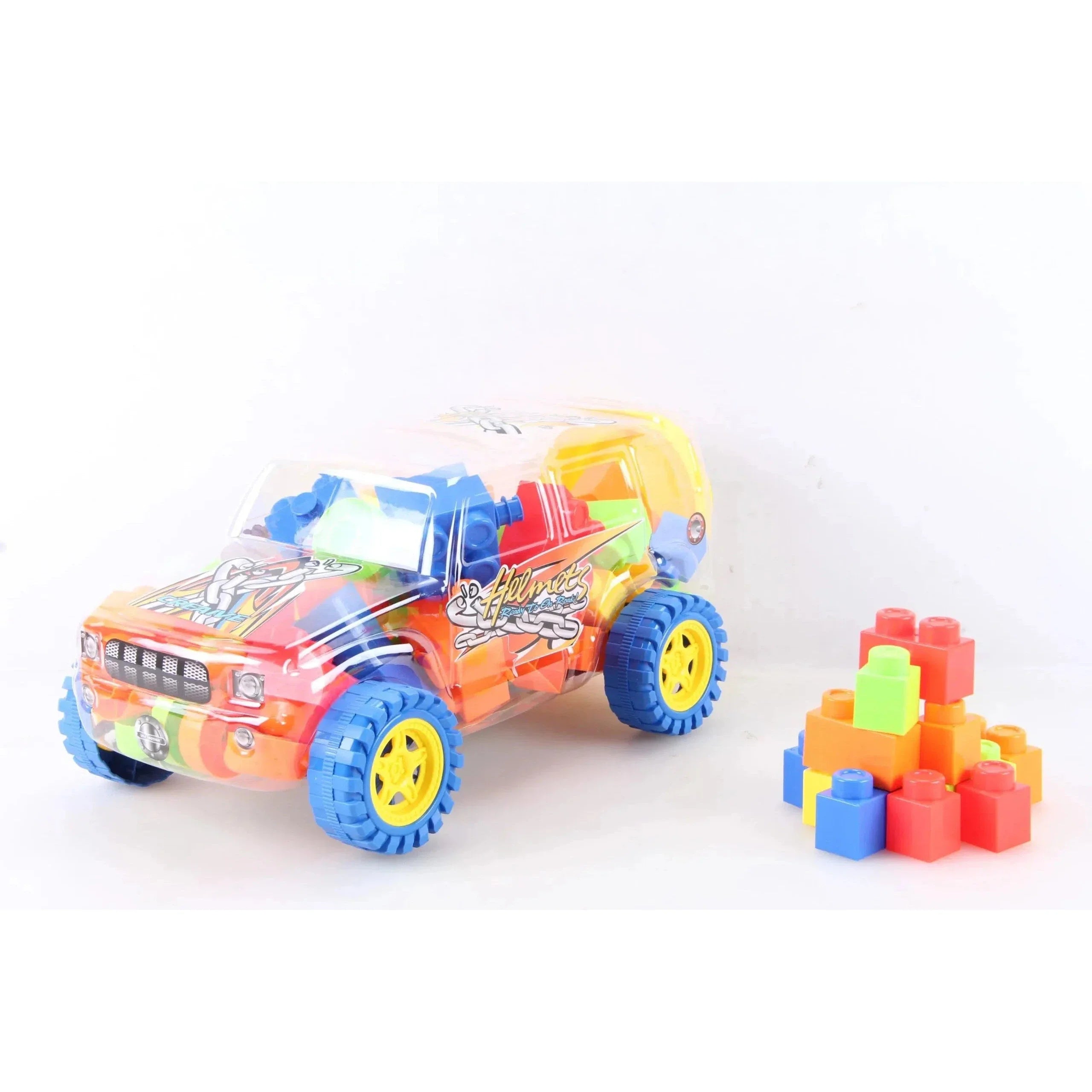 Stylish Car With Building Block-8321-2