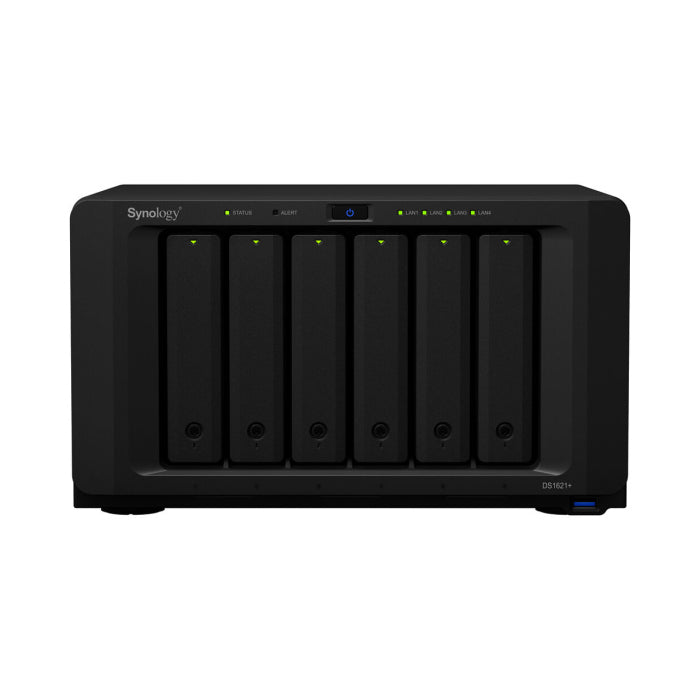 Synology DiskStation DS1621+ 6-Bay, M.2 2280 SSD & 10GbE Expansion Slots, NAS Enclosure - Black
