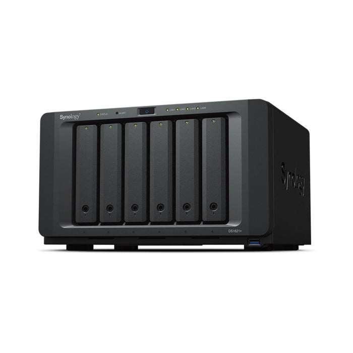 Synology DiskStation DS1621+ 6-Bay, M.2 2280 SSD & 10GbE Expansion Slots, NAS Enclosure - Black