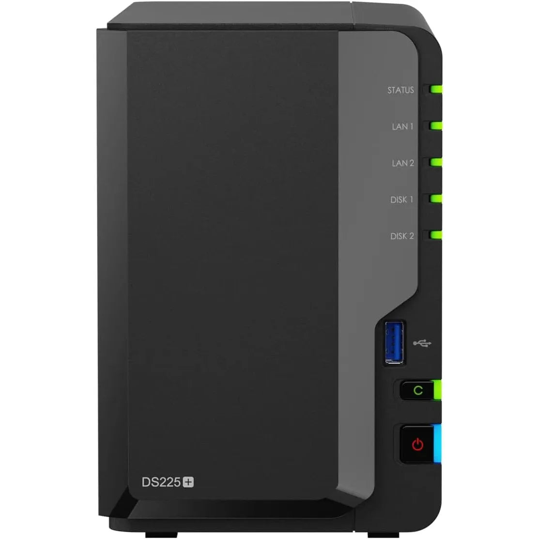 Synology DiskStation DS225+ /SATA / 2-Bays / USB / LAN / Desktop