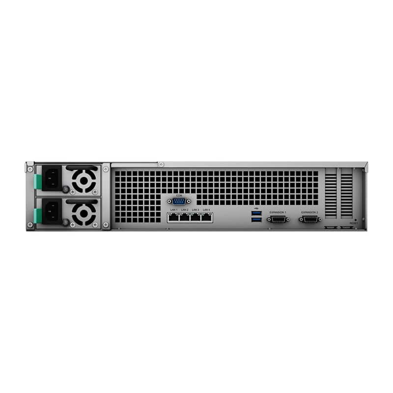 Synology RackStation RS3621RPxs - 144TB / 8x18TB / SATA / 12-Bays / USB / LAN / Rack (2U)