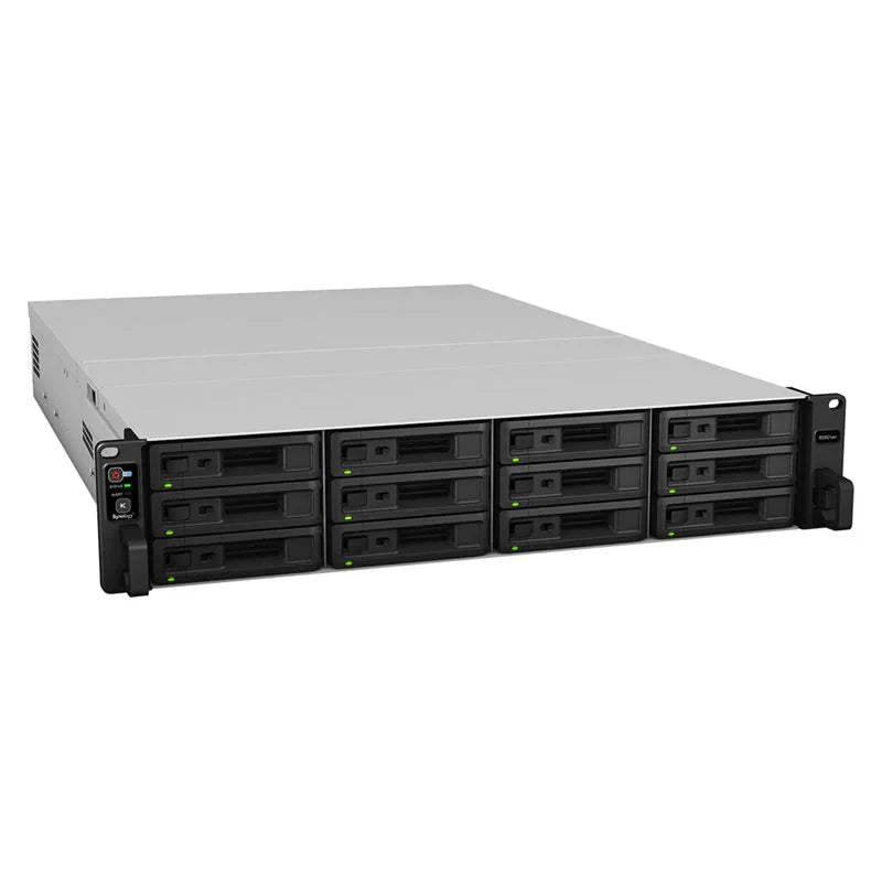 Synology RackStation RS3621xs+ - 144TB / 8x18TB / SATA / 12-Bays / USB / LAN / Rack (2U)