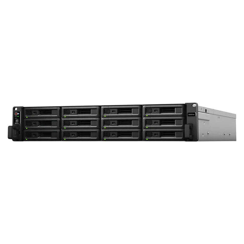 Synology RackStation RS3621xs+ - 72TB / 4x18TB / SATA / 12-Bays / USB / LAN / Rack (2U)