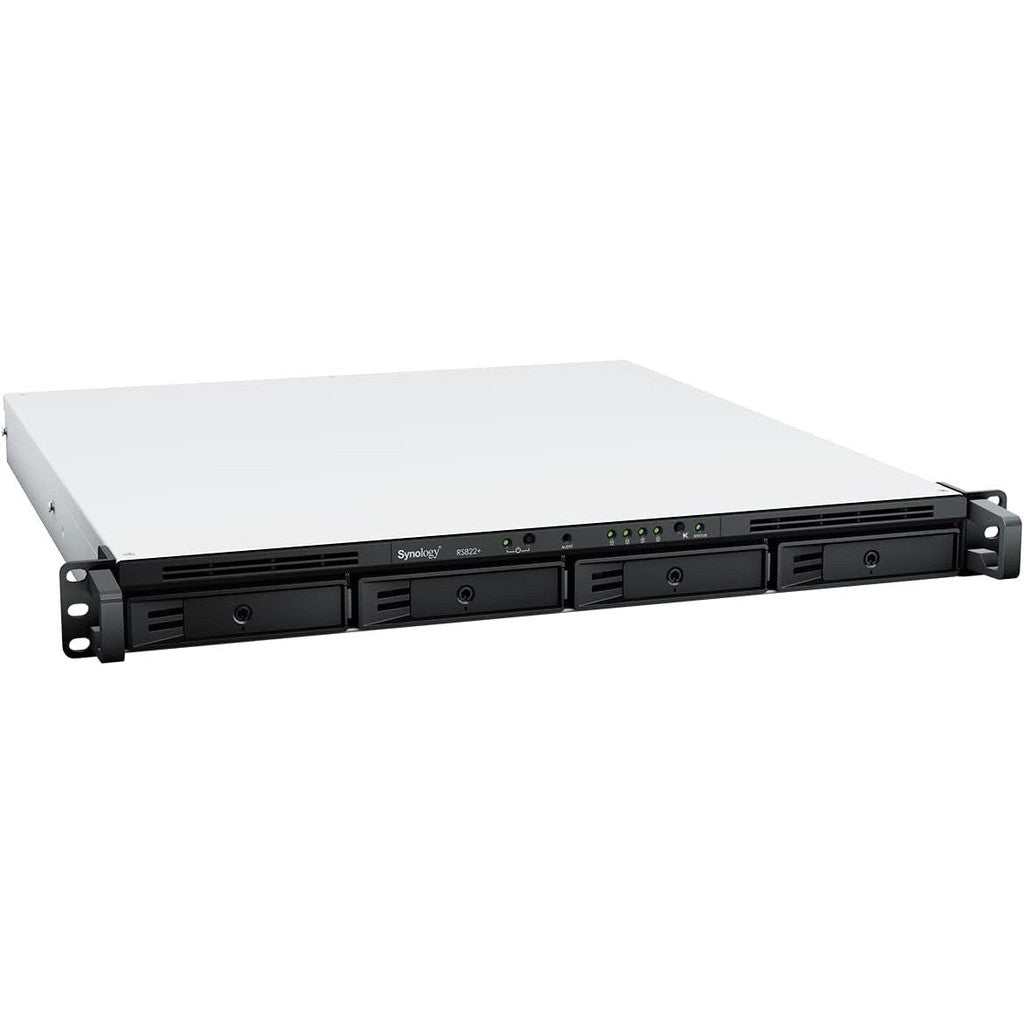 Synology RackStation RS822+ - 72TB / 4x18TB / SATA / 4-Bays / eSATA / USB / LAN / Rack (1U)