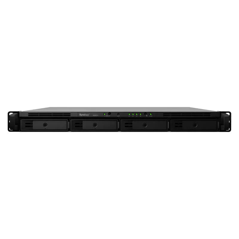 Synology RackStation RS822+ - 72TB / 4x18TB / SATA / 4-Bays / eSATA / USB / LAN / Rack (1U)