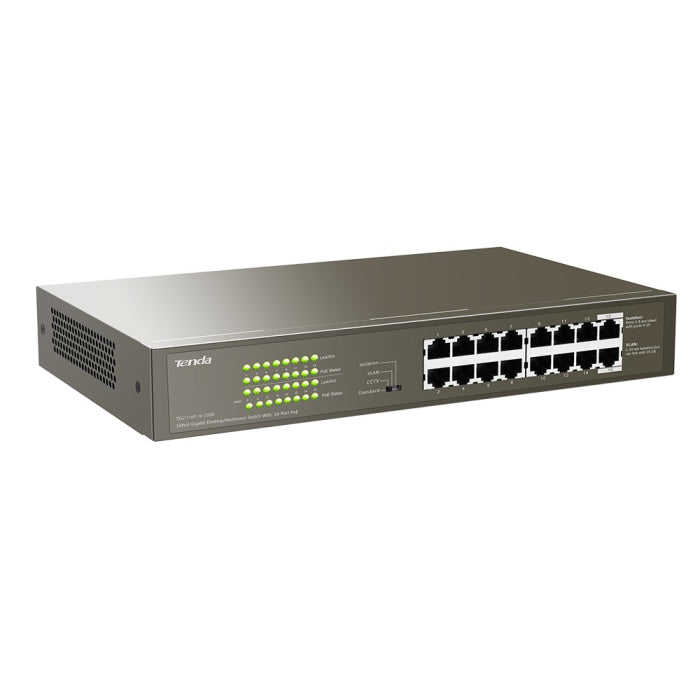 TENDA 16 Port Gigabit POE Switch Un Managed