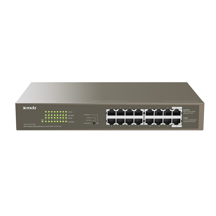 TENDA 16 Port Gigabit POE Switch Un Managed