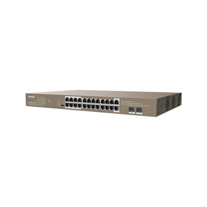 TENDA 24GE+2SFP Ethernet Switch With 24-Port PoE