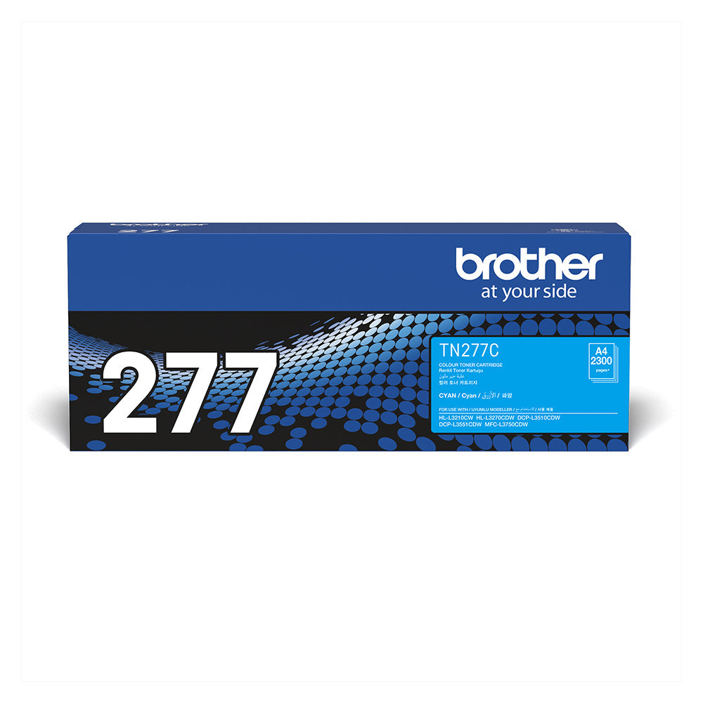 Brother TN 277 High Yield Cyan Toner Cartridge