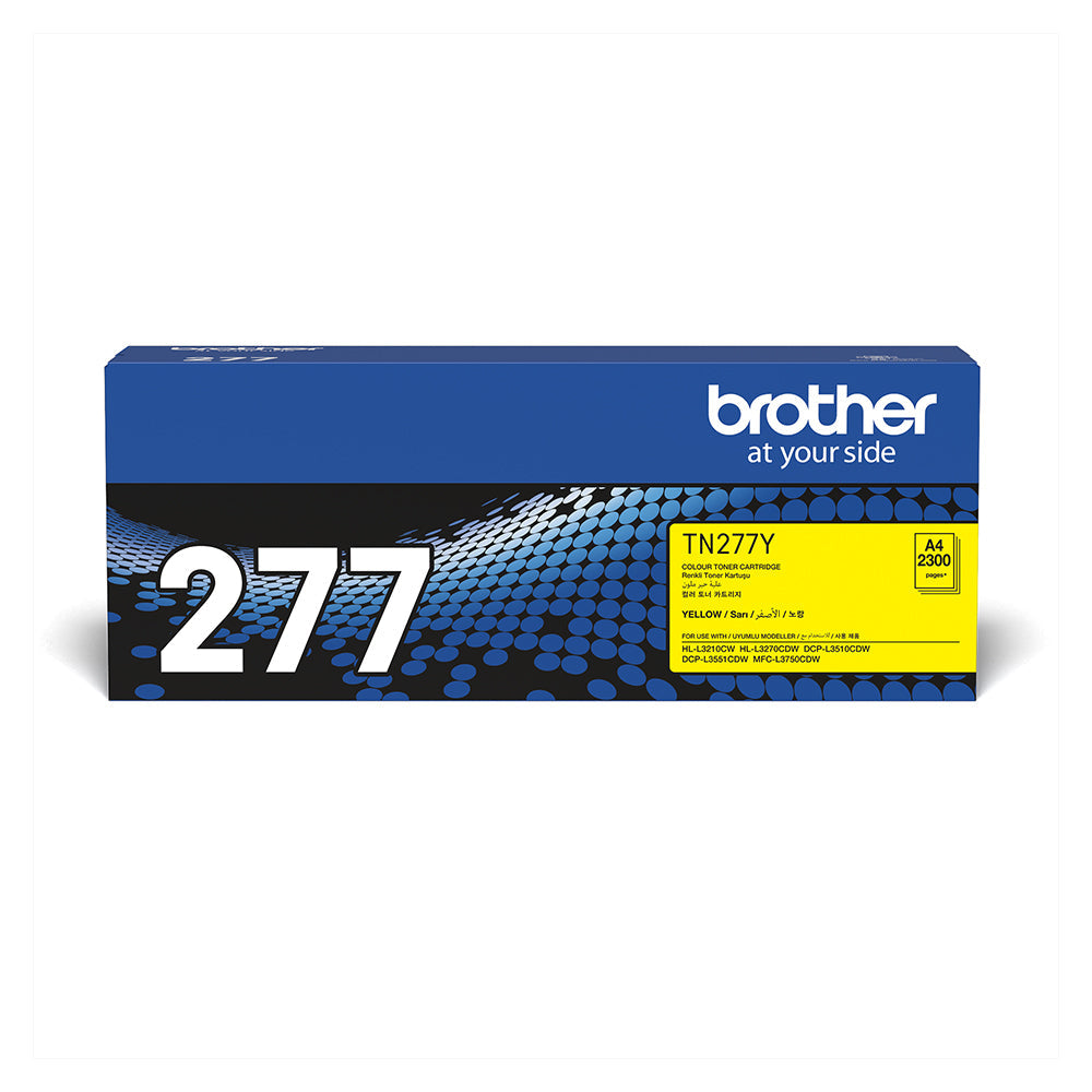 Brother TN 277 High Yield Yellow Toner Cartridge