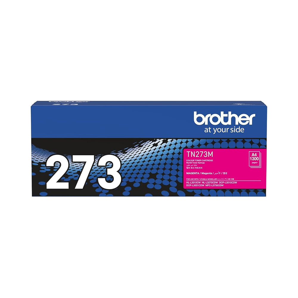 Brother Genuine TN273M Standard Yield Magenta Ink Printer Toner Cartridge, Prints up to 1,300 pages