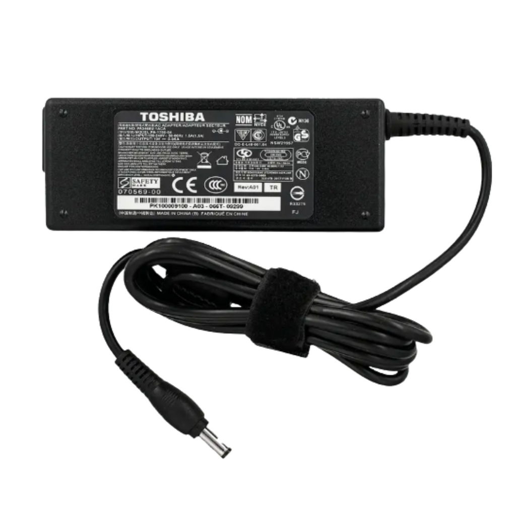 Toshiba Laptop Charger with Power Cable – 75W 19V 3.95A (5.5×2.5mm)
