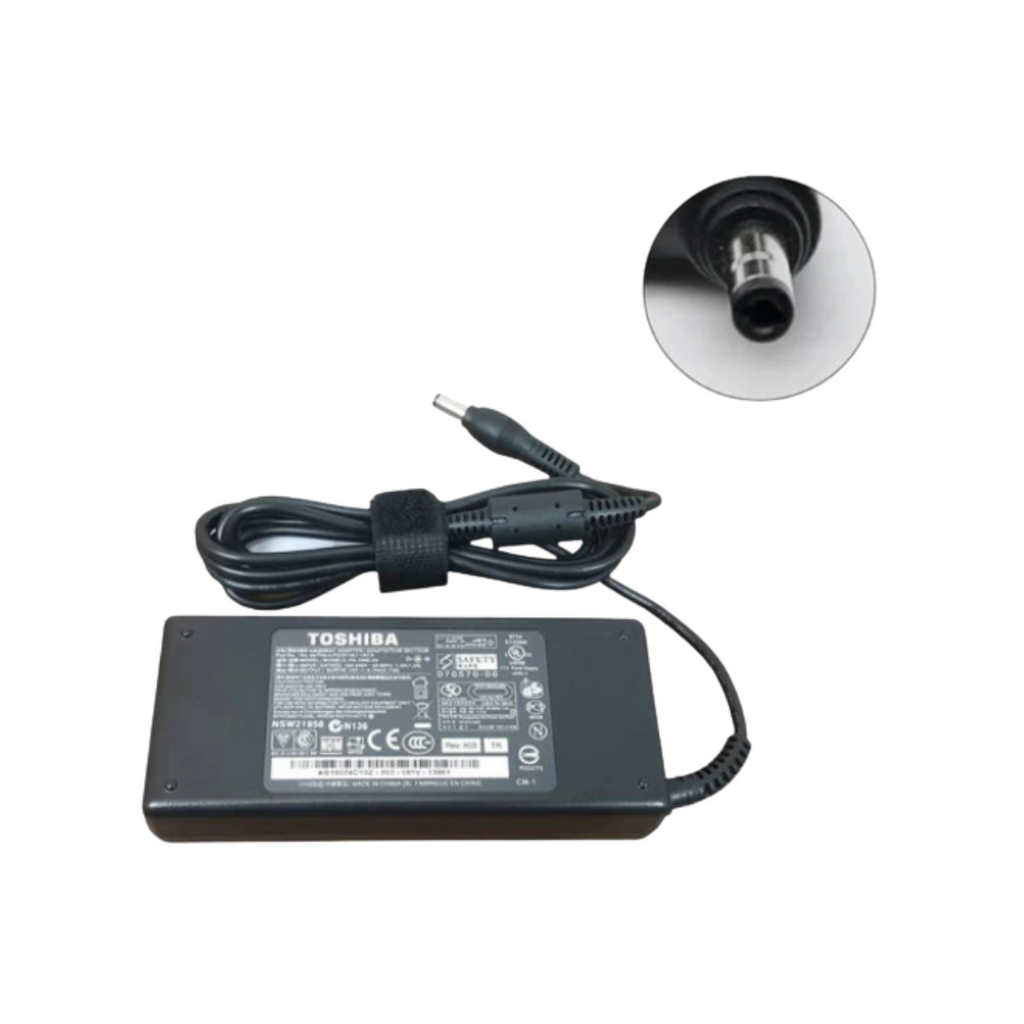 Toshiba Laptop Charger with Power Cable – 90W 19V-4.74A (5.5×2.5mm)