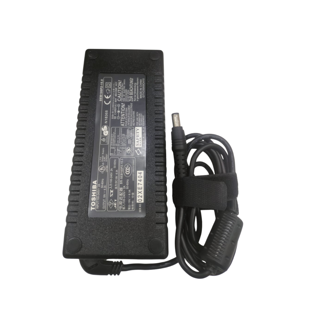 Toshiba Laptop Charger with Power Cable – 120W 19V-6.3A (6.0×3.0mm)