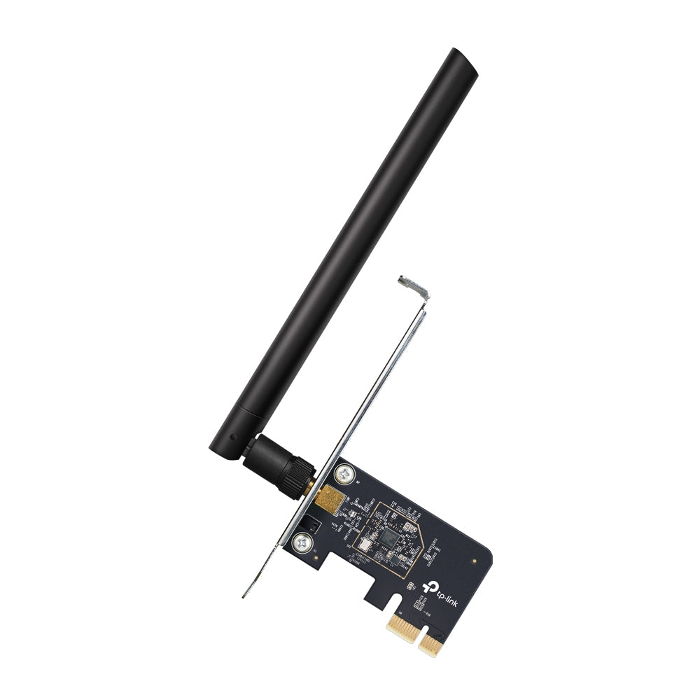 TP-LINK (Archer T2E) AC600 Wireless Dual Band PCI Express Adapter - 5GHz (433 Mbps) / PCI Express