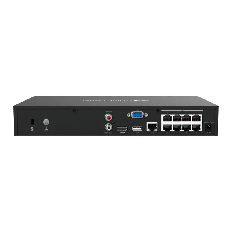 TP-LINK VIGI 8 Channel PoE+ Network Video Recorder - RJ-45 / USB 2.0 / SATA / Black