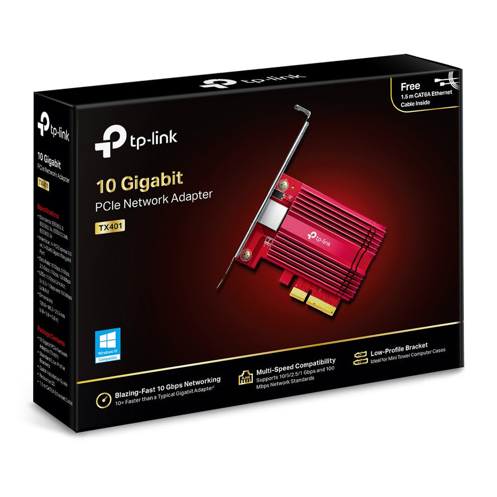 TP-Link 10 Gigabit PCI Express Network Adapter - 10 Gbps / PCI Express / RJ-45