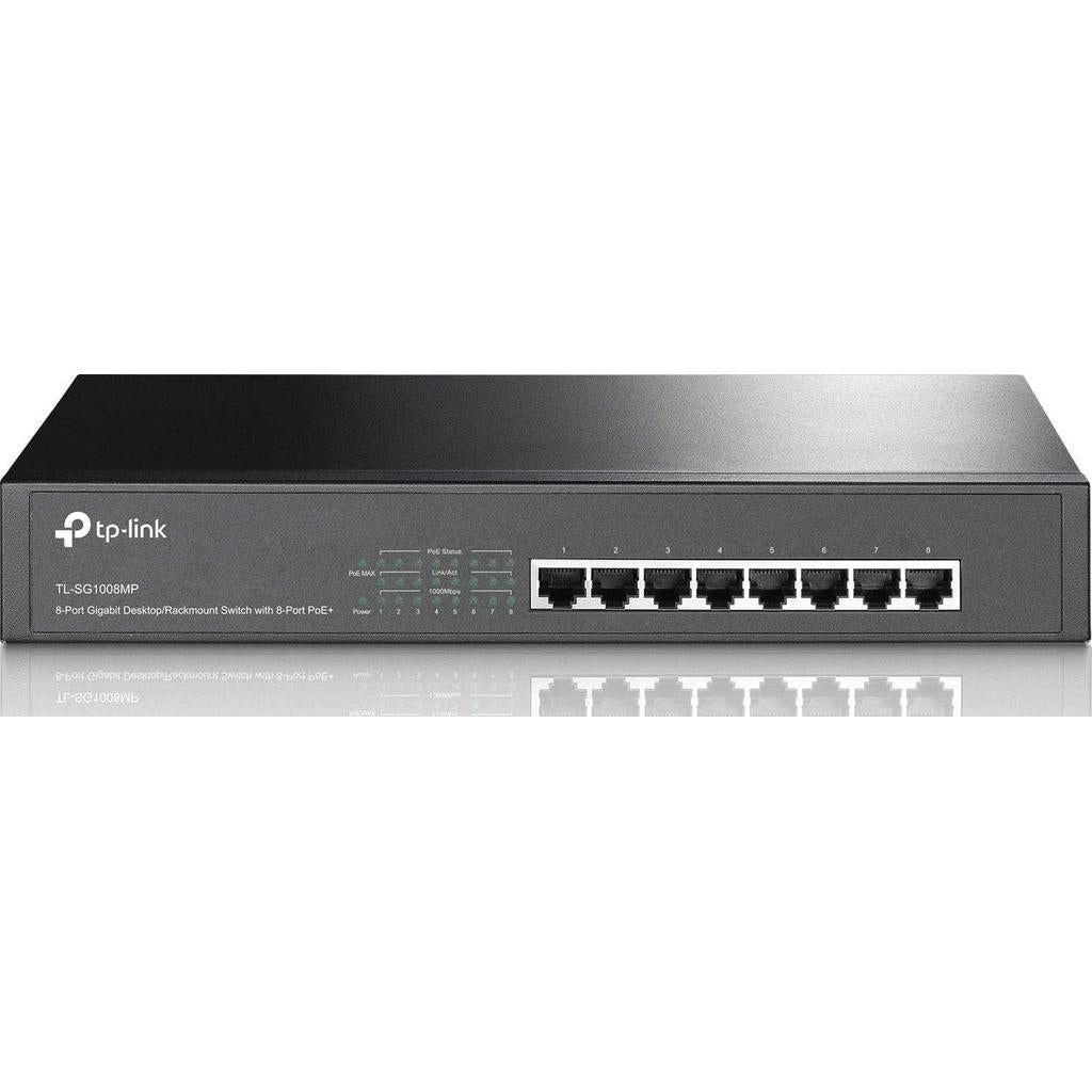 TP-Link 8-Port PoE+ SG1008MP Gigabit Desktop/Rackmount Switch 153W