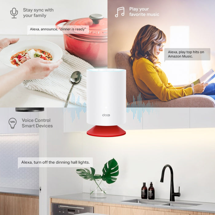 TP-Link AX1800 Mesh Wi-Fi 6 System with Smart Speaker (Pack of 2)