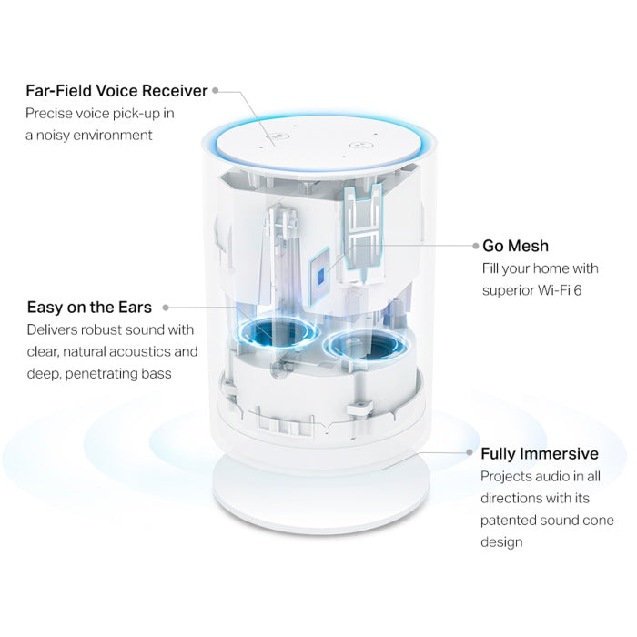TP-Link AX1800 Mesh Wi-Fi 6 System with Smart Speaker (Pack of 2)
