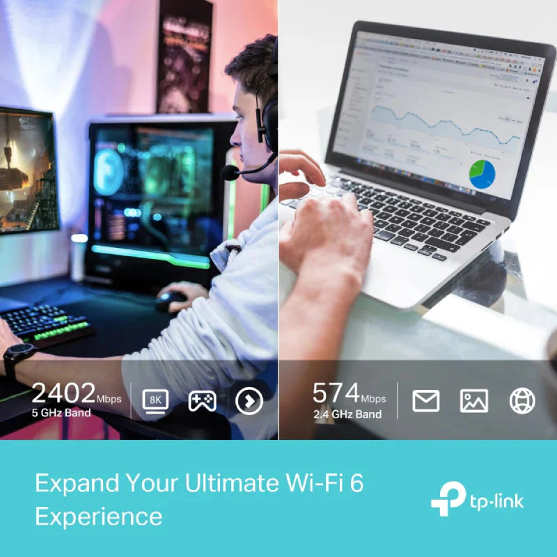 TP-Link AX3000 High Gain Wireless USB Adapter - 5GHz(2402 Mbps)