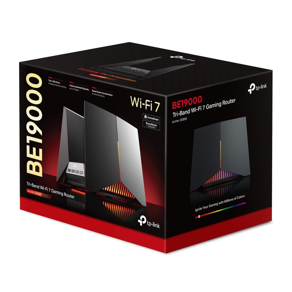 TP-Link Archer GE800 BE19000 Tri-Band WiFi 7 Gaming Router
