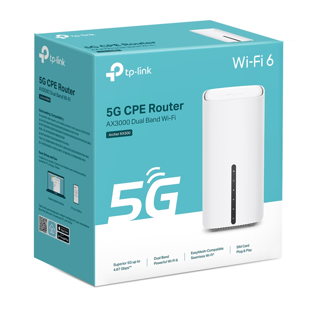 TP-Link Archer NX500 5G AX3000 Wireless Dual-Band Gigabit CPE Router