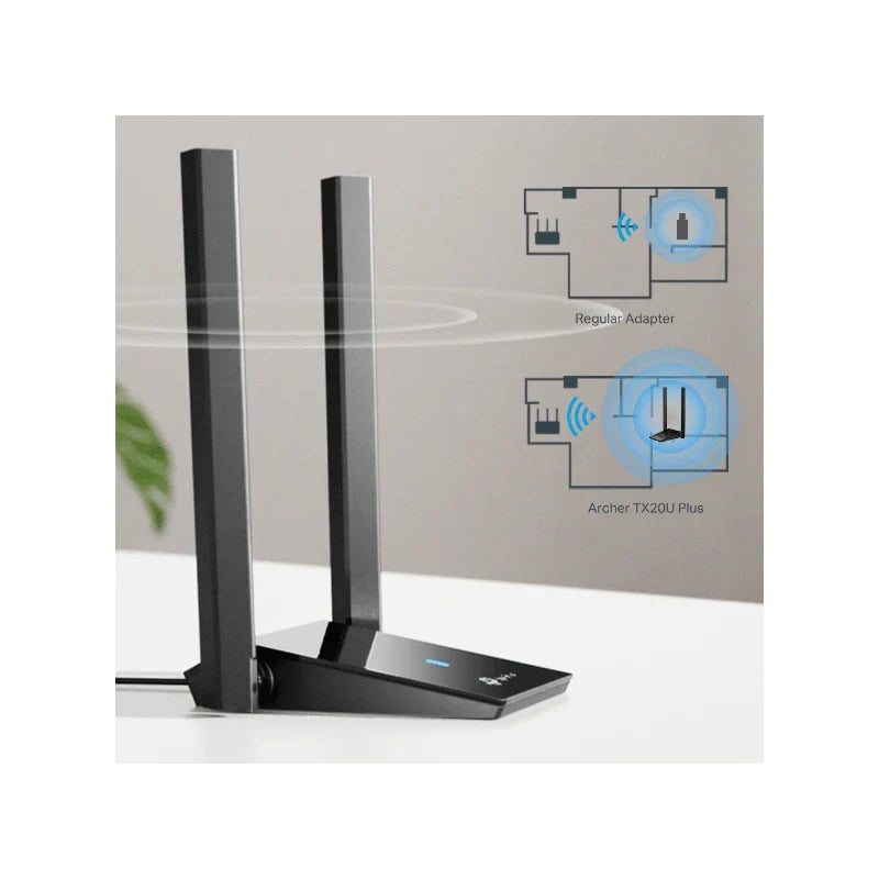 TP-Link Archer TX20U Plus AX1800 Dual Antennas High Gain Wireless USB Adapter