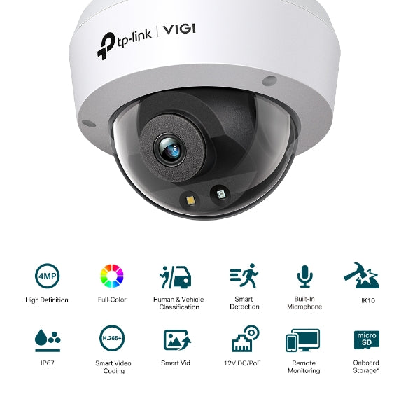 TP-Link C240 VIGI 4MP Full-Color Dome Network Camera