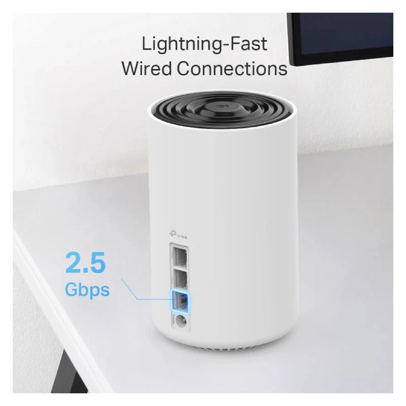 TP-Link Deco XE75 Pro (AXE5400) Tri-Band Mesh Wi-Fi 6E System - 6GHz (2402 Mbps) / Gigabit WAN / Gigabit LAN